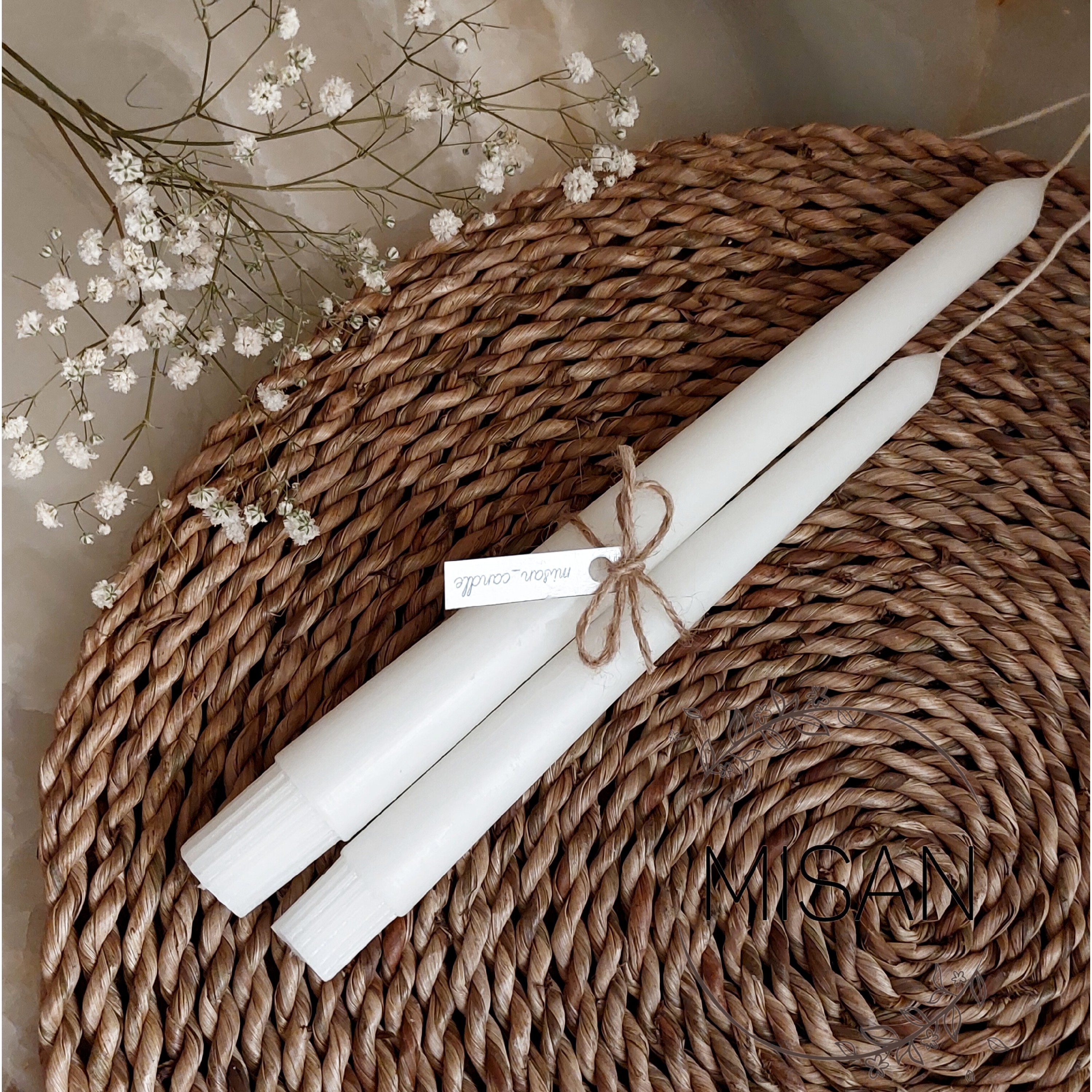 شمع قلمی ساده دو سایز ( باهم )