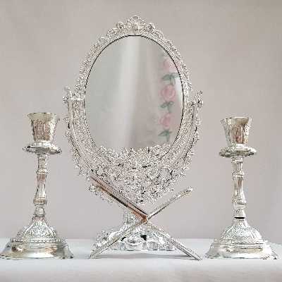 آینه و شمعدان مدل یاقوت k003 به همراه رحل قرآن