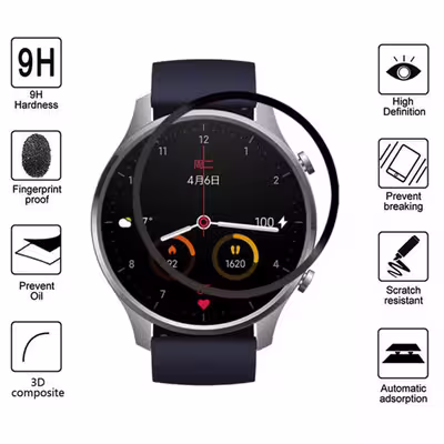 محافظ صفحه نمایش گودزیلا مدل G-PMMA مناسب برای ساعت هوشمند شیائومی Mi Watch Color بسته 2 عددی