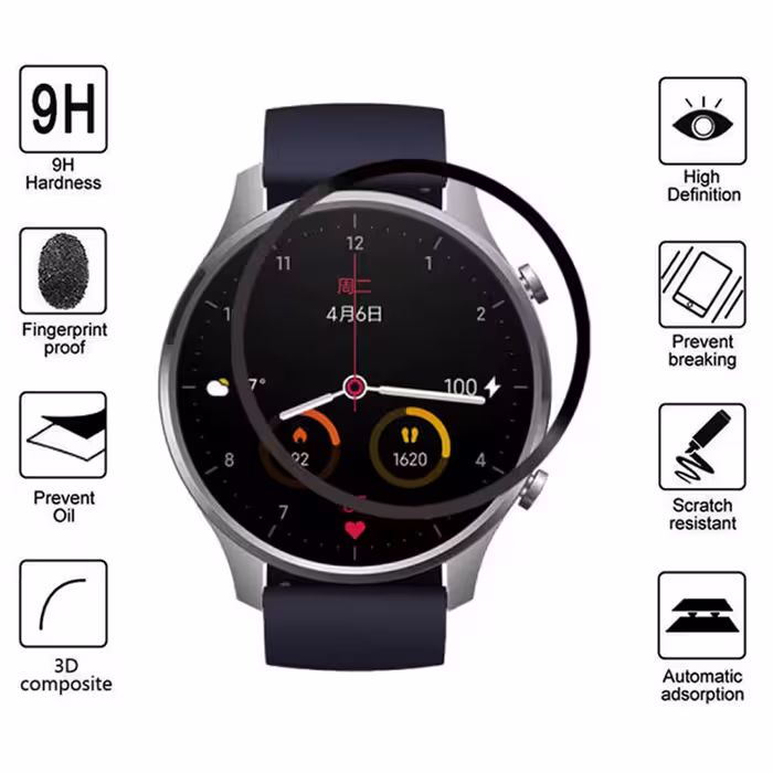 محافظ صفحه نمایش گودزیلا مدل G-PMMA مناسب برای ساعت هوشمند شیائومی Mi Watch Color بسته 2 عددی