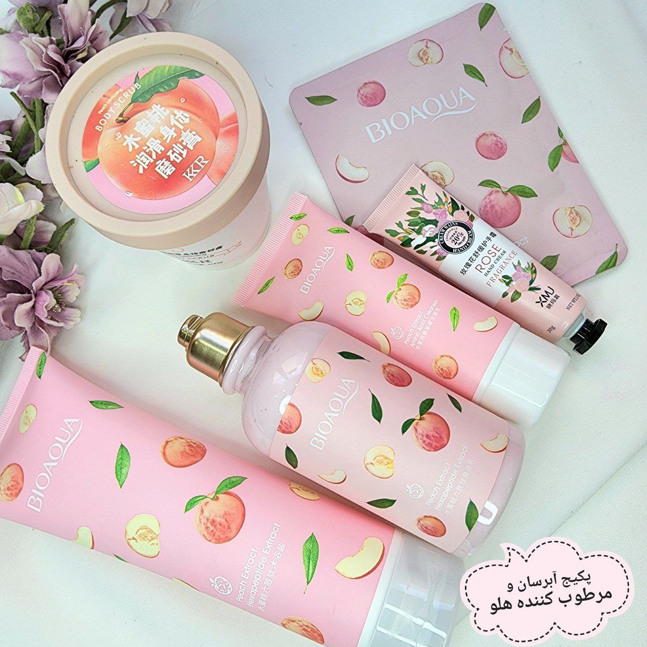 پک 6 تیکه آبرسان و مرطوب کننده هلو برند بیو آکوا