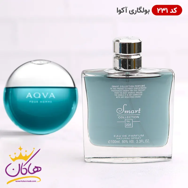 ادکلن اسمارت کالکشن 231 آکوا بولگاری پور هوم 100 میل | Smart Collection AQVA Pour Homme