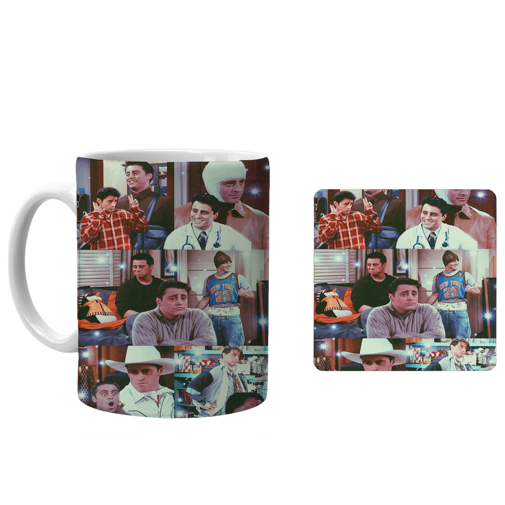 ماگ طرح سریال فرندز کد xv2 به همراه زیرلیوانی 