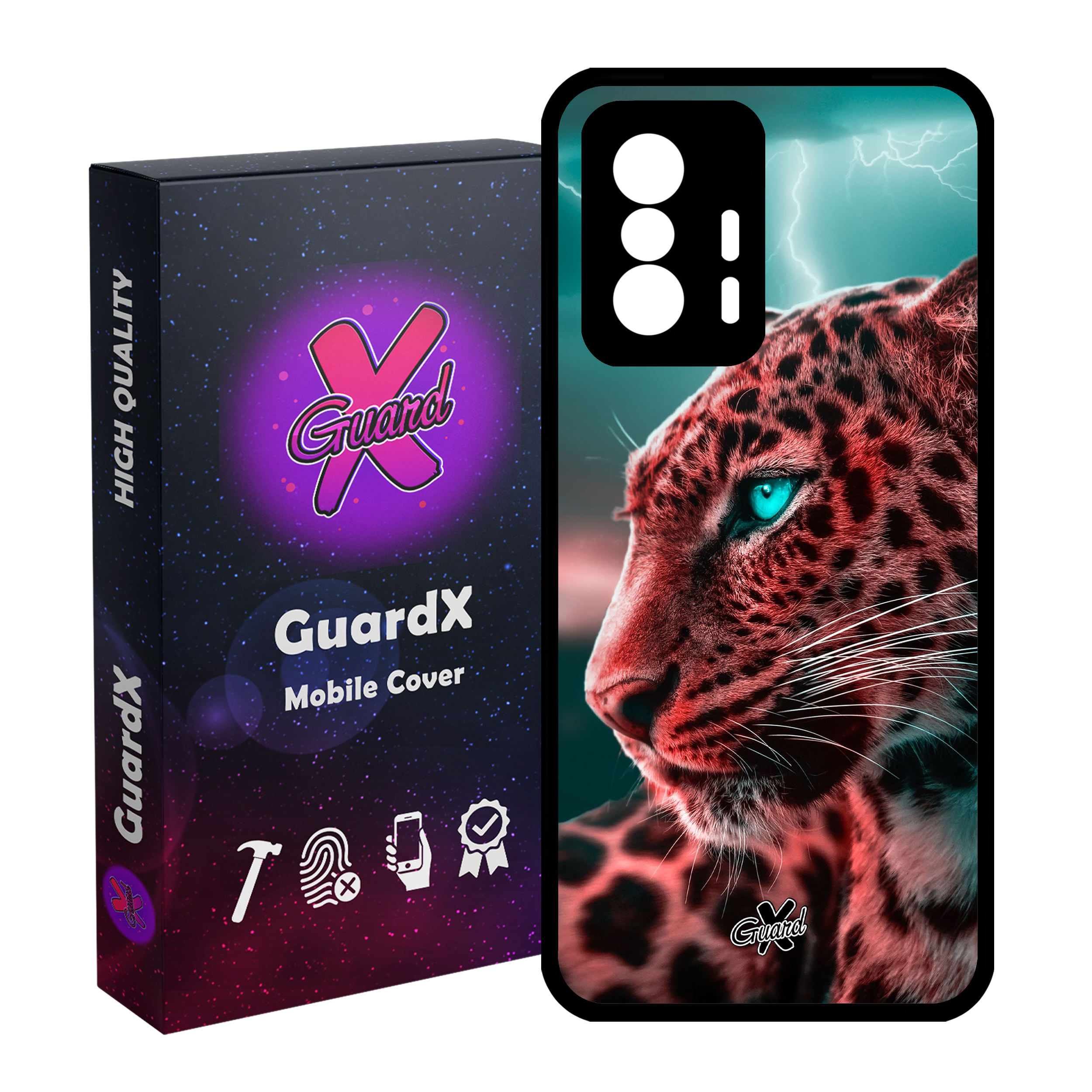 کاور گارد ایکس طرح پلنگ مدل Glass10233 مناسب برای گوشی موبایل شیائومی 11T Pro / 11T