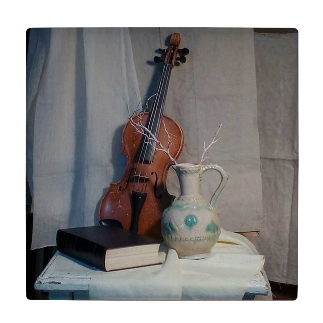  زیر لیوانی طرح ویالن و کتاب کد    4075003_2864