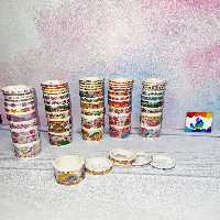 پک 10 عددی چسب واشی در 4 سایز و طرح های متنوع