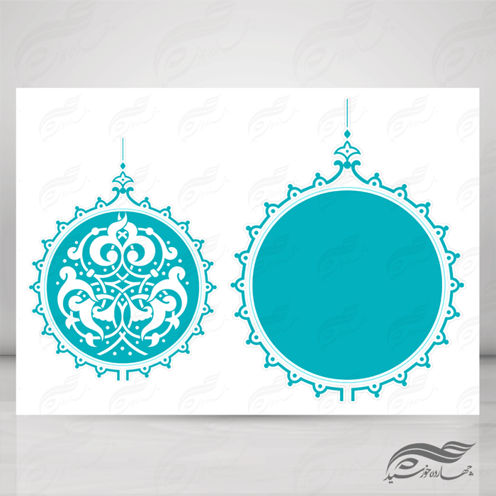 قاب و حاشیه لایه باز خاتم اسلیمی 4 psd