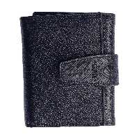 کیف پول اوال مدل چرم طبیعی طرح سافیانو کد W1  رنگ مشکی
