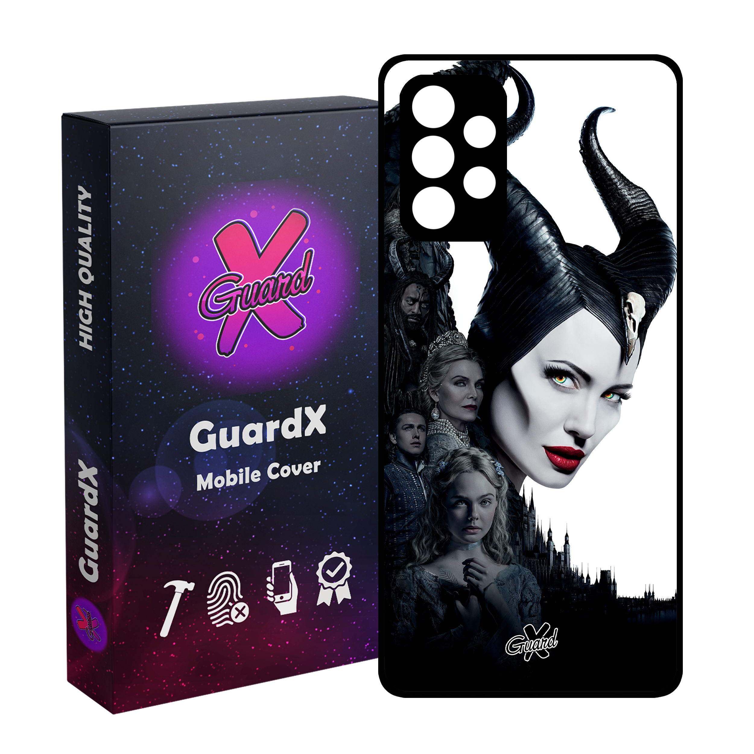 کاور گارد ایکس طرح Maleficent مدل Glass10147 مناسب برای گوشی موبایل سامسونگ Galaxy A13 4G