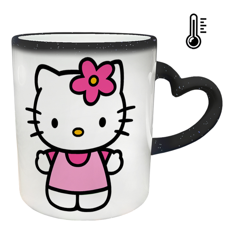 ماگ حرارتی مدل دسته قلبی اکلیلی طرح کیتی کد 82