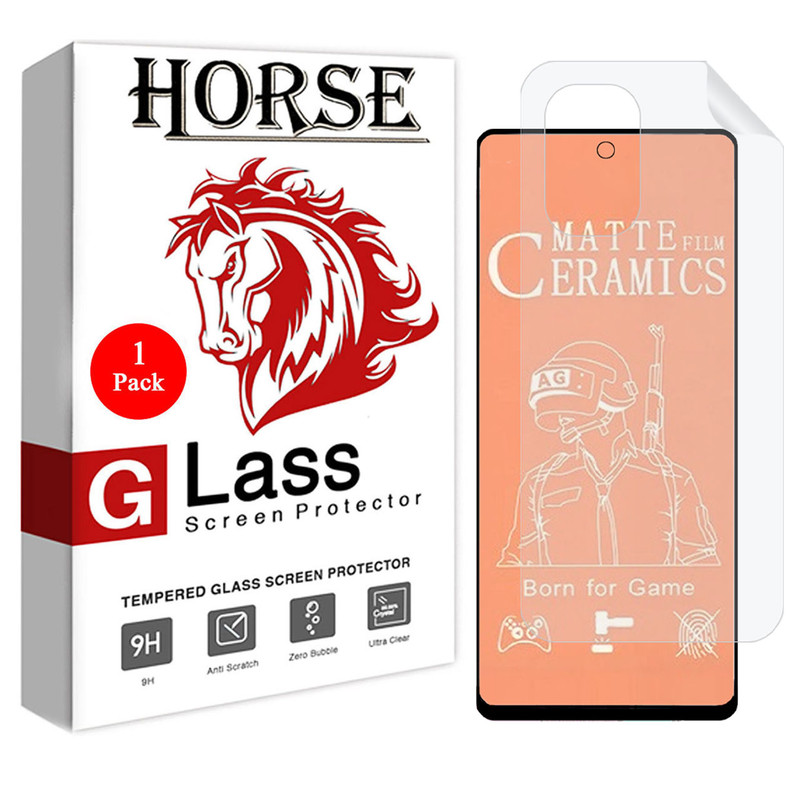 محافظ صفحه نمایش مات هورس مدل 2CMN مناسب برای گوشی موبایل شیائومی Redmi K40 Pro Plus به همراه محافظ پشت گوشی | کالا برتری