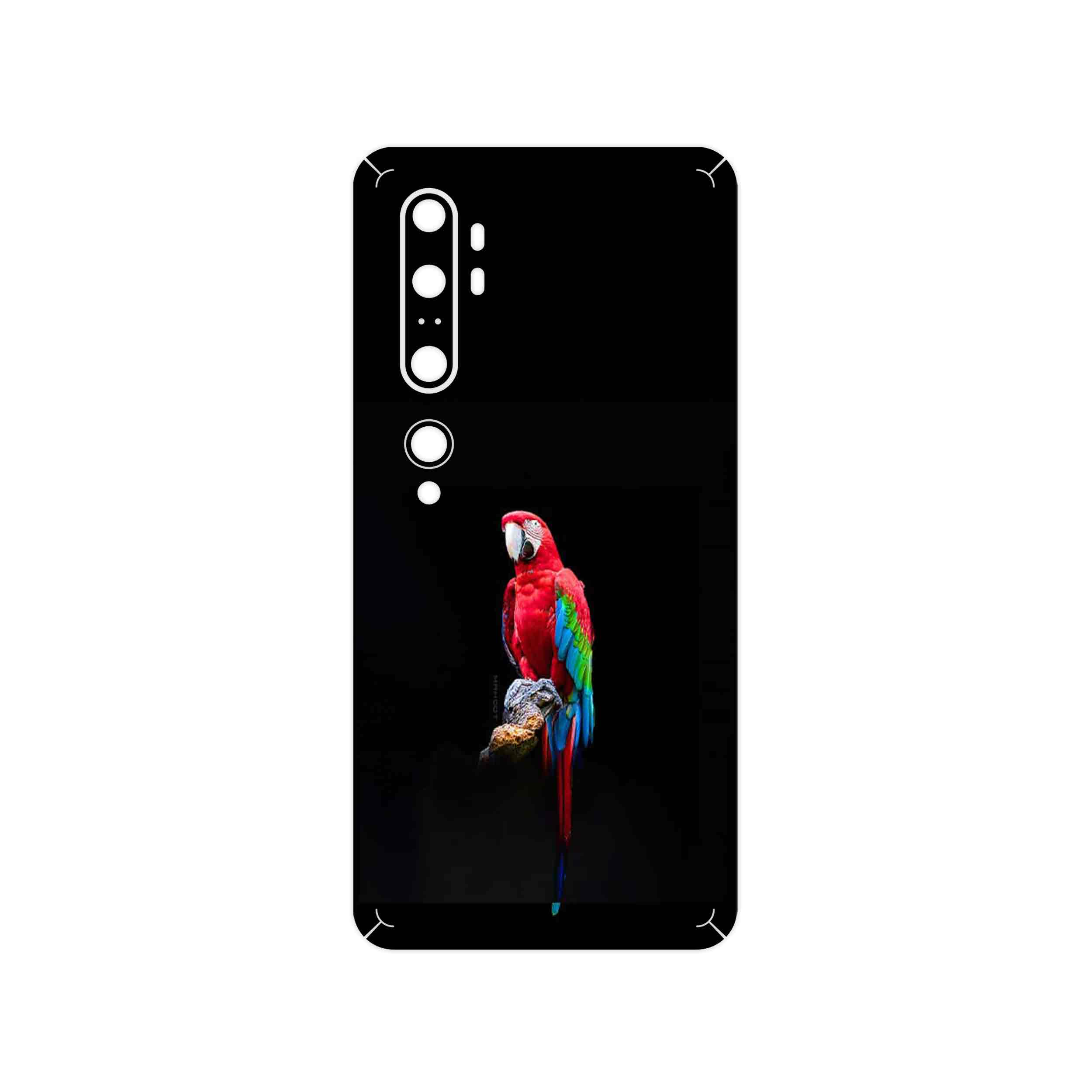 برچسب پوششی ماهوت مدل Parrot مناسب برای گوشی موبایل شیائومی Mi Note 10 Pro