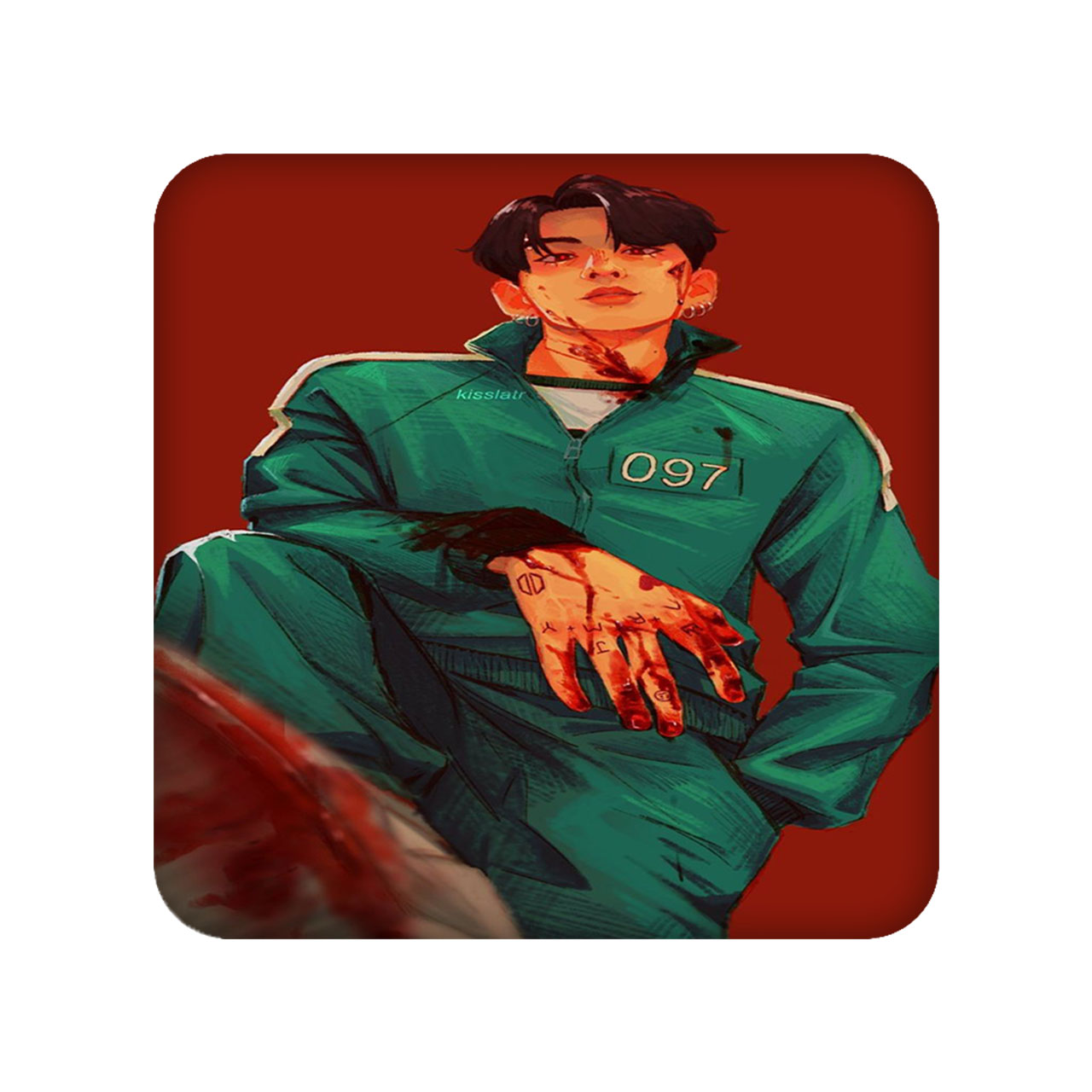 زیر لیوانی مدل Squid Game کد 2205