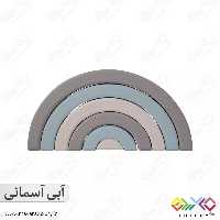 اکسسوری اتاق کودک پازل رنگین کمان چوبی 6 رنگ  ماوراء لاکچری MKT01