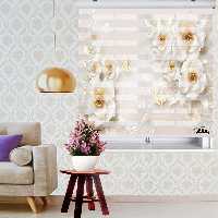 پرده زبرا زیو کد 3D1059 سایز 150x150 سانتی متر