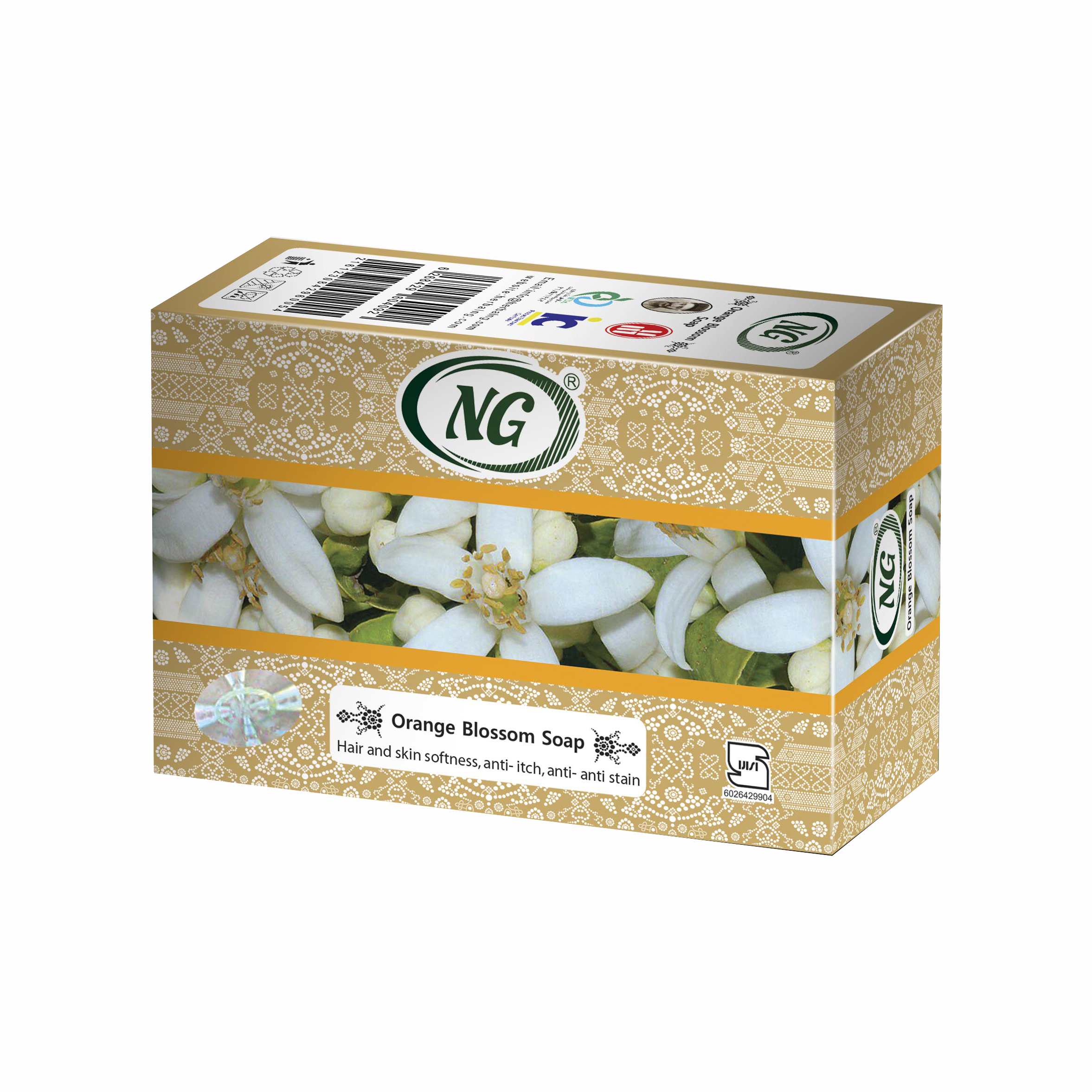 صابون شستشو ان جی مدل بهار نارنج وزن 100 گرم