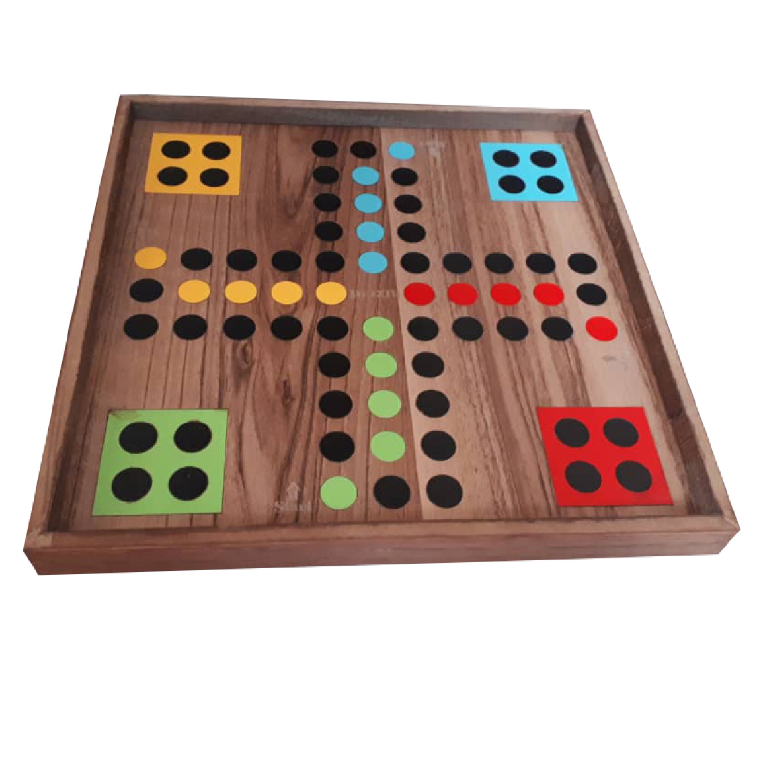 بازی فکری منچ و مارپله چوبی  سایز 40سانتی متر مدلLC445