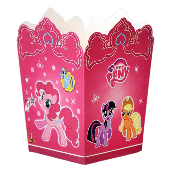  ظرف پاپ کورن مدل اسب پونی بسته 10 عددی 