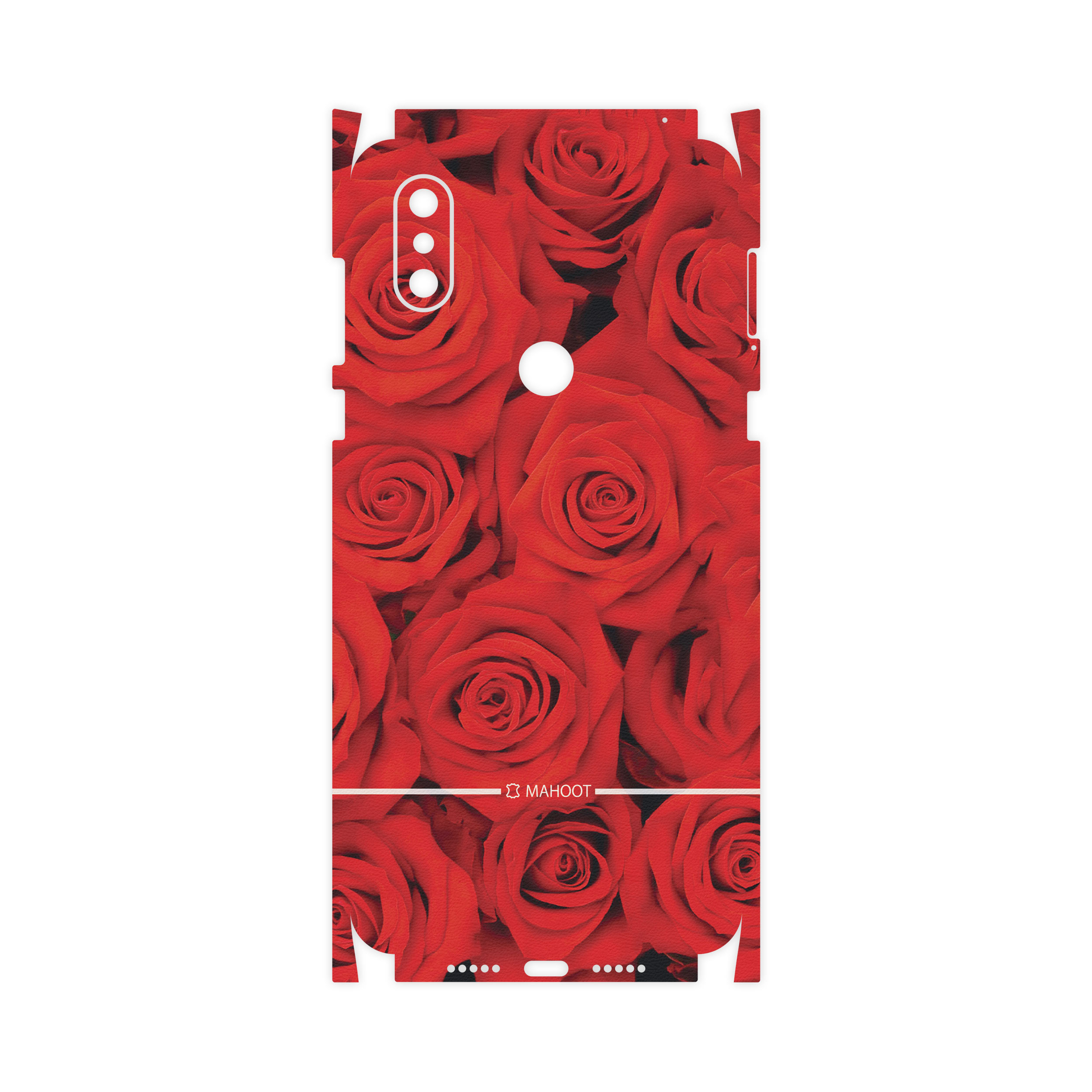 برچسب پوششی ماهوت مدل Red-Flower-FullSkin مناسب برای گوشی موبایل شیائومی Mi Mix 3