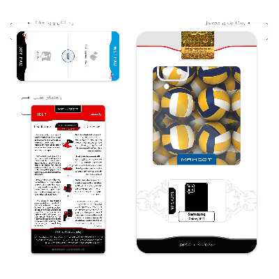 برچسب پوششی ماهوت مدل Volleyball مناسب برای گوشی موبایل سامسونگ Galaxy A12