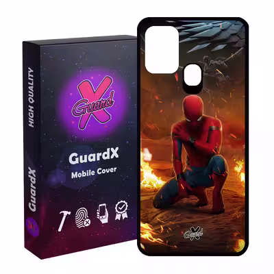 کاور گارد ایکس طرح Spider Man مدل Glass10098 مناسب برای گوشی موبایل سامسونگ Galaxy M31 / M31 Prime / F41