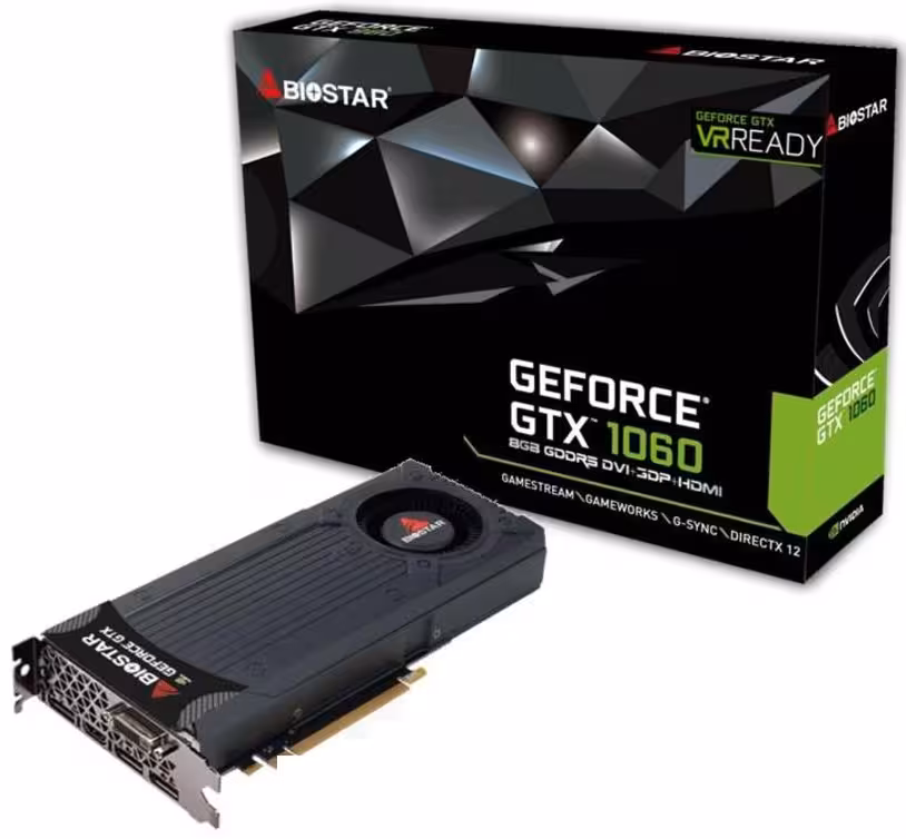 کارت گرافیک بایوستار مدل VN1065XV69 GTX1060  با حافظه 6 گیگابایت