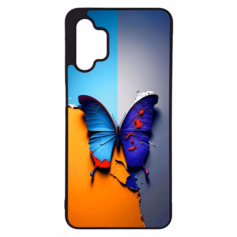 کاور طرح پروانه کد G-145 مناسب برای گوشی موبایل سامسونگ Galaxy A32 5G | دیجی قاب دونی