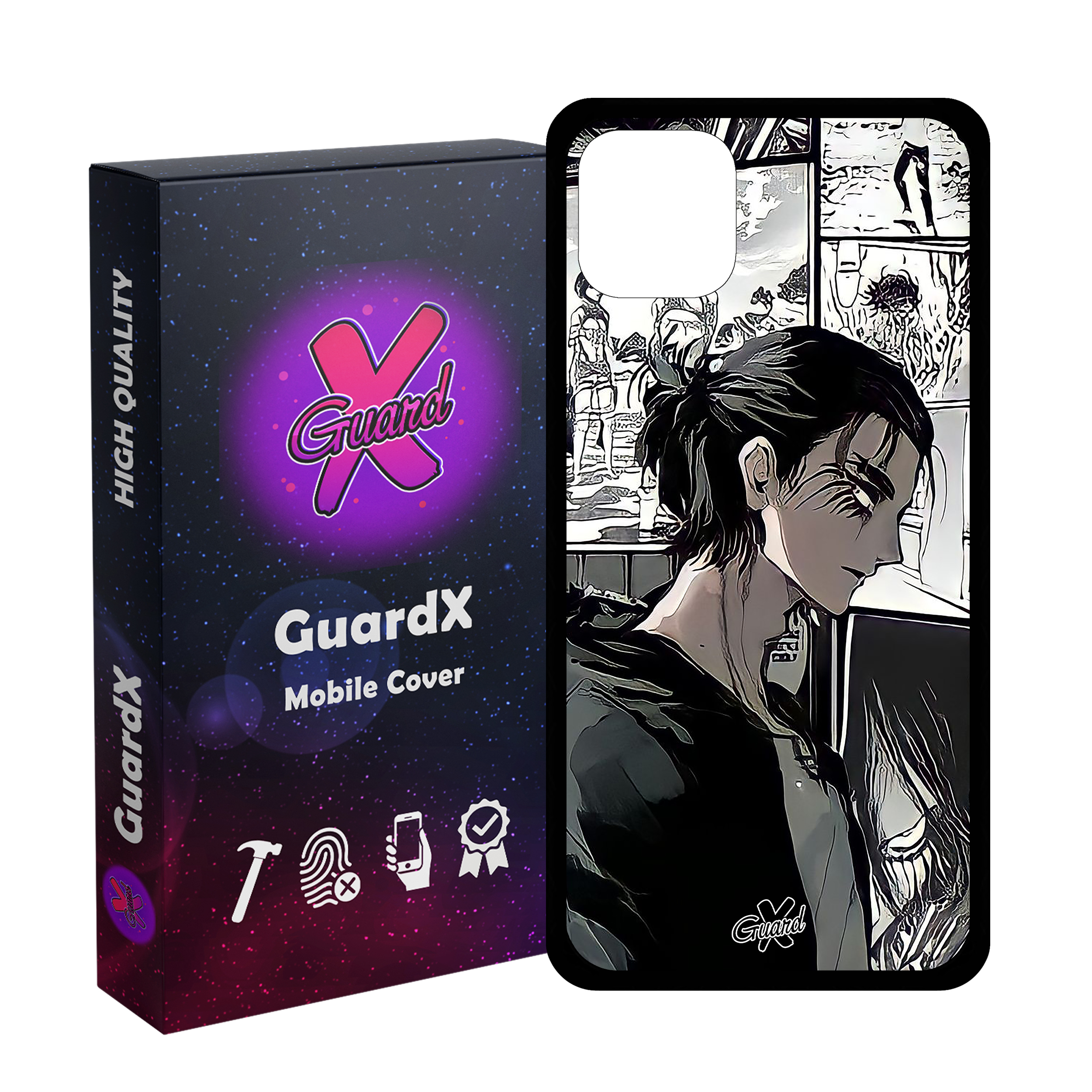 کاور گارد ایکس طرح Eren Yeager Anime مدل Glass10442 مناسب برای گوشی موبایل اپل iPhone 11 Pro Max