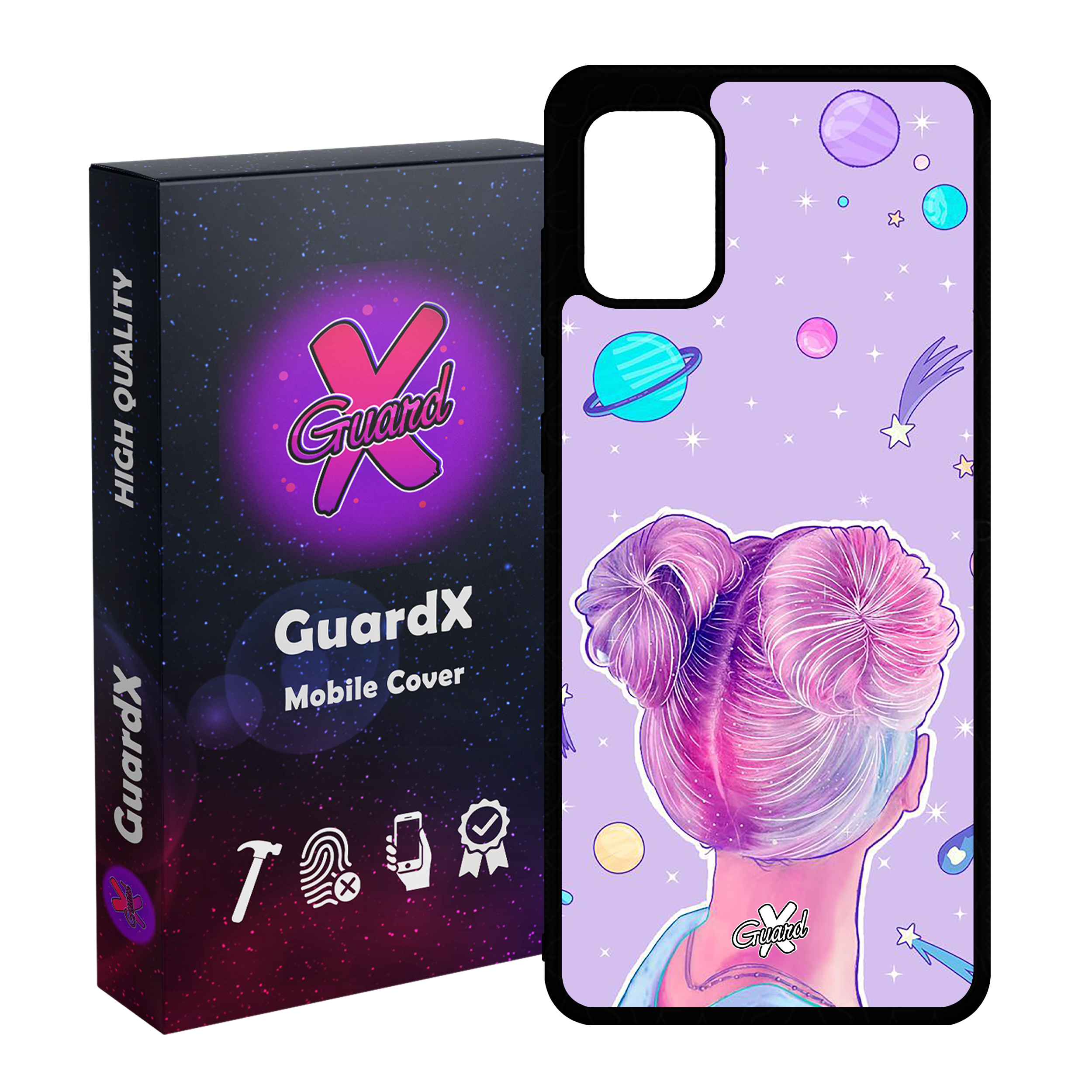 کاور گارد ایکس طرح Girl مدل Glass10112 مناسب برای گوشی موبایل سامسونگ Galaxy A51