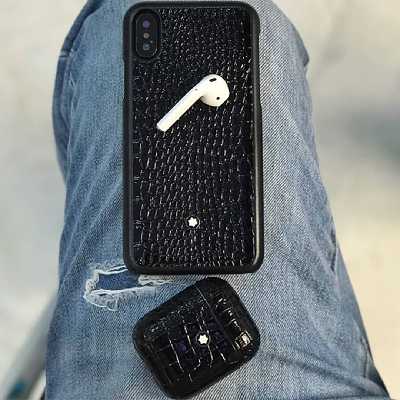 کاور مدل چرمی MNTBLN مناسب برای کیس اپل ایر پاد پرو