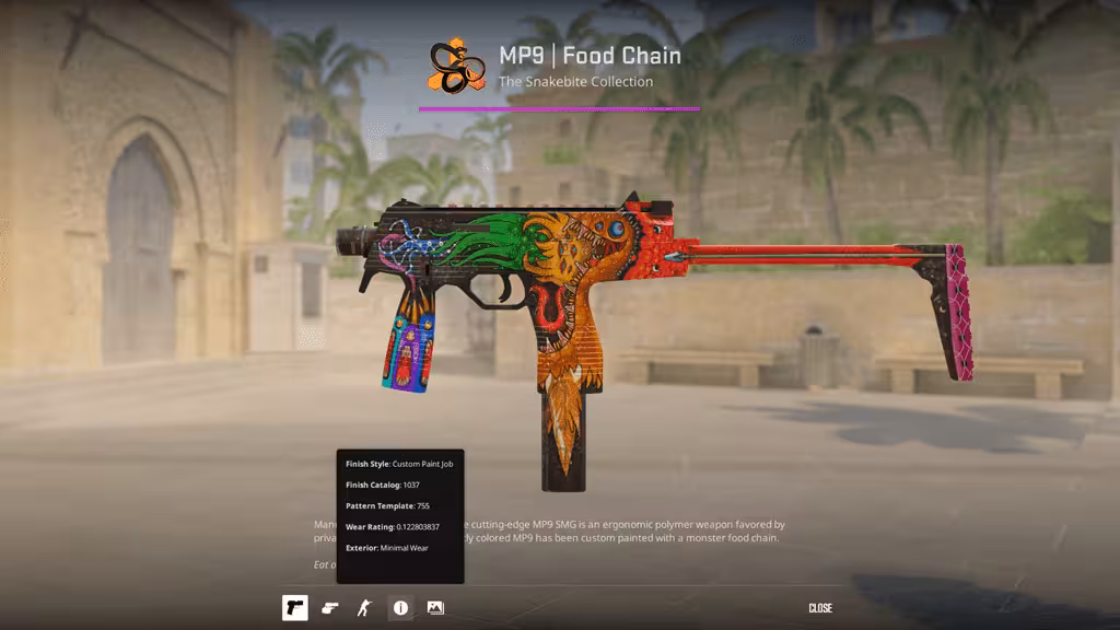MP9 | Food Chain [MW] (Minimal Wear)
