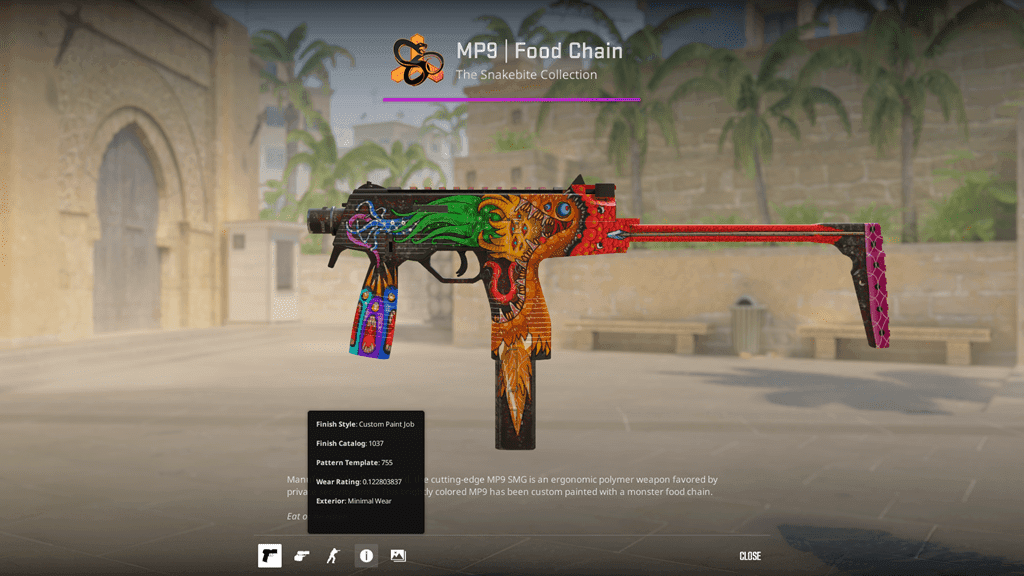 MP9 | Food Chain [MW] (Minimal Wear)