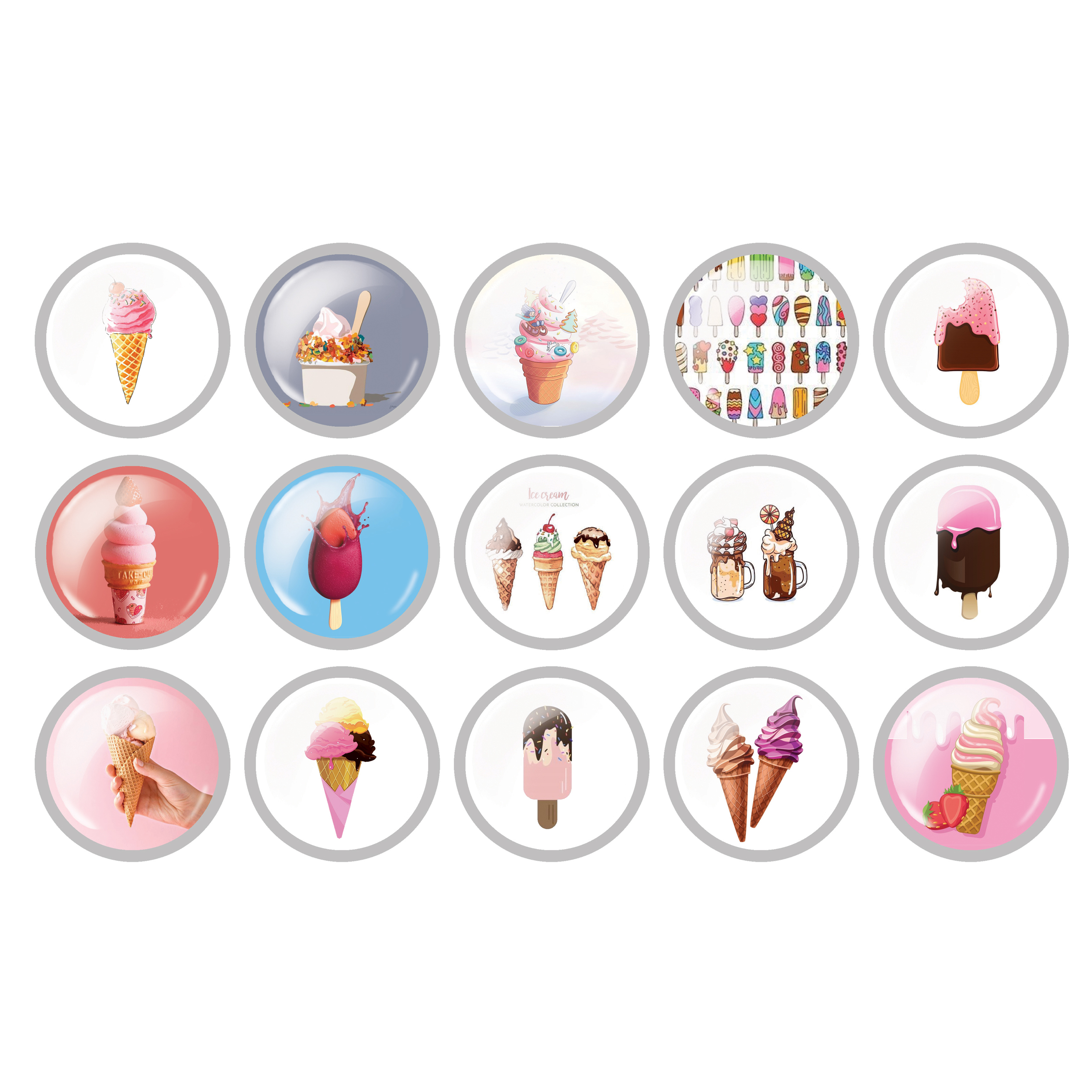 پیکسل مدل بستنی خوشمزه کد 04 مجموعه 15 عددی