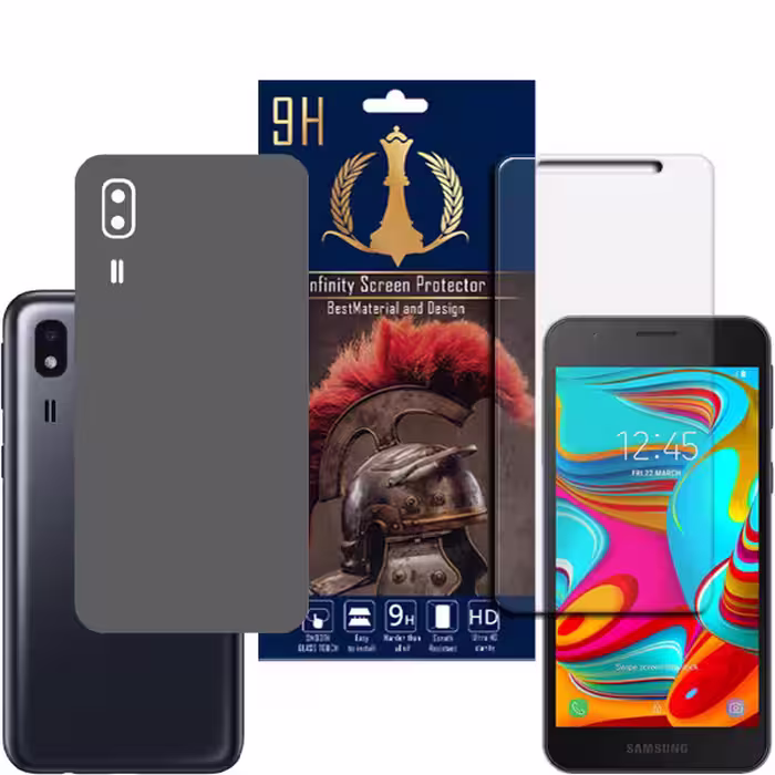 برچسب پوششی اینفینیتی مدل PRO MAX مناسب برای گوشی موبایل سامسونگ Galaxy A2 CORE به همراه محافظ صفحه نمایش