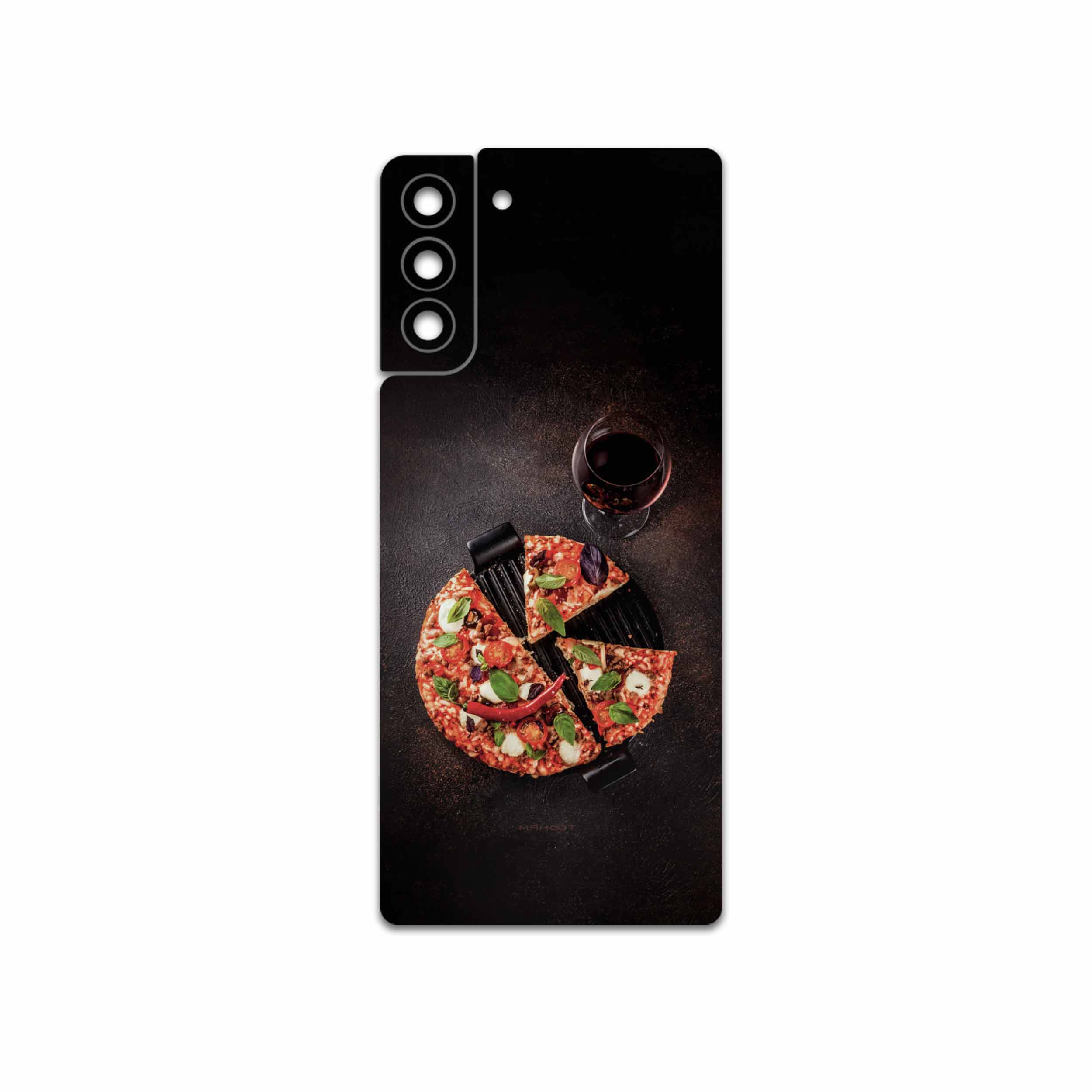 برچسب پوششی ماهوت مدل Pizza مناسب برای گوشی موبایل سامسونگ Galaxy S21 Plus 5G