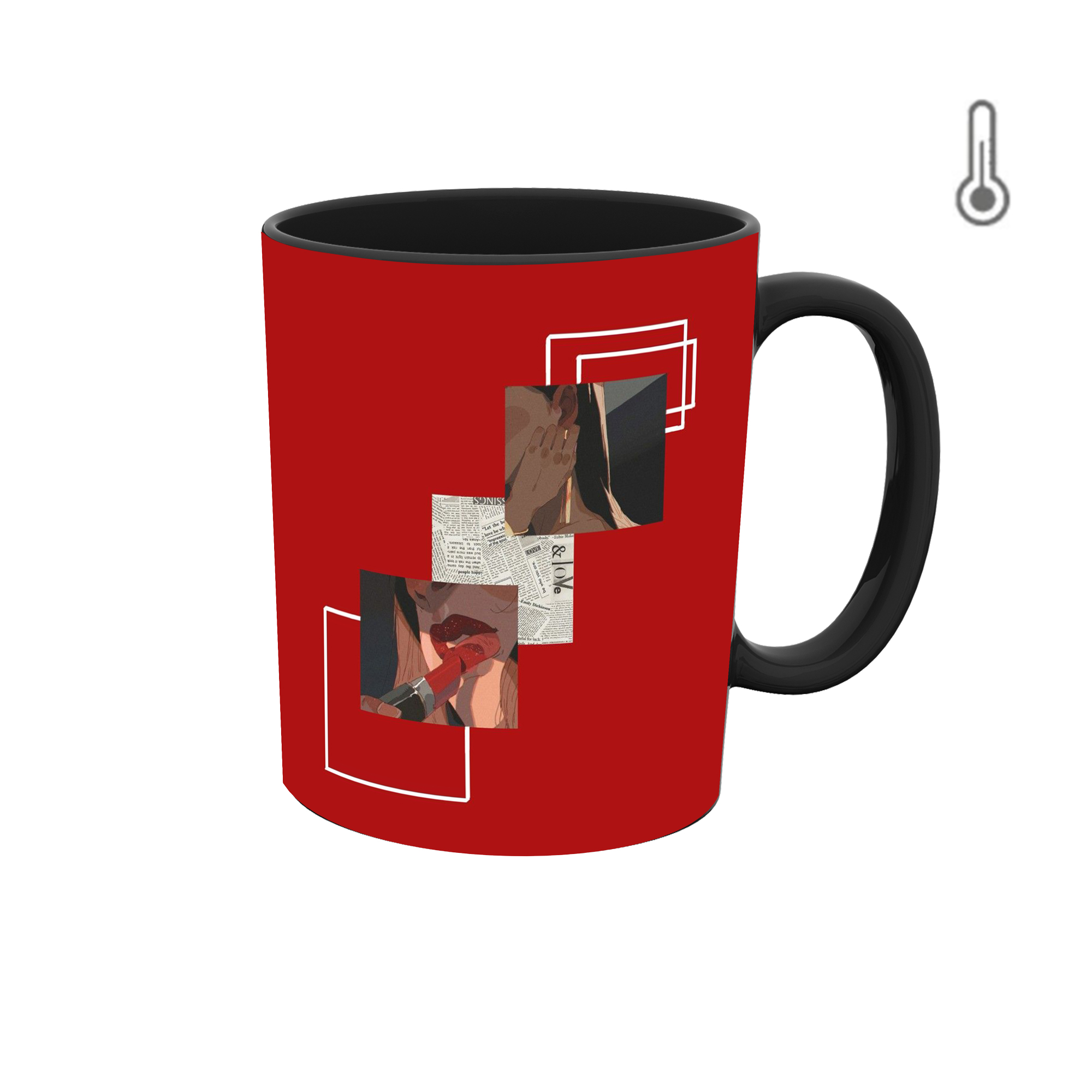 ماگ حرارتی طرح عکسس گرافیکی روز عشق 