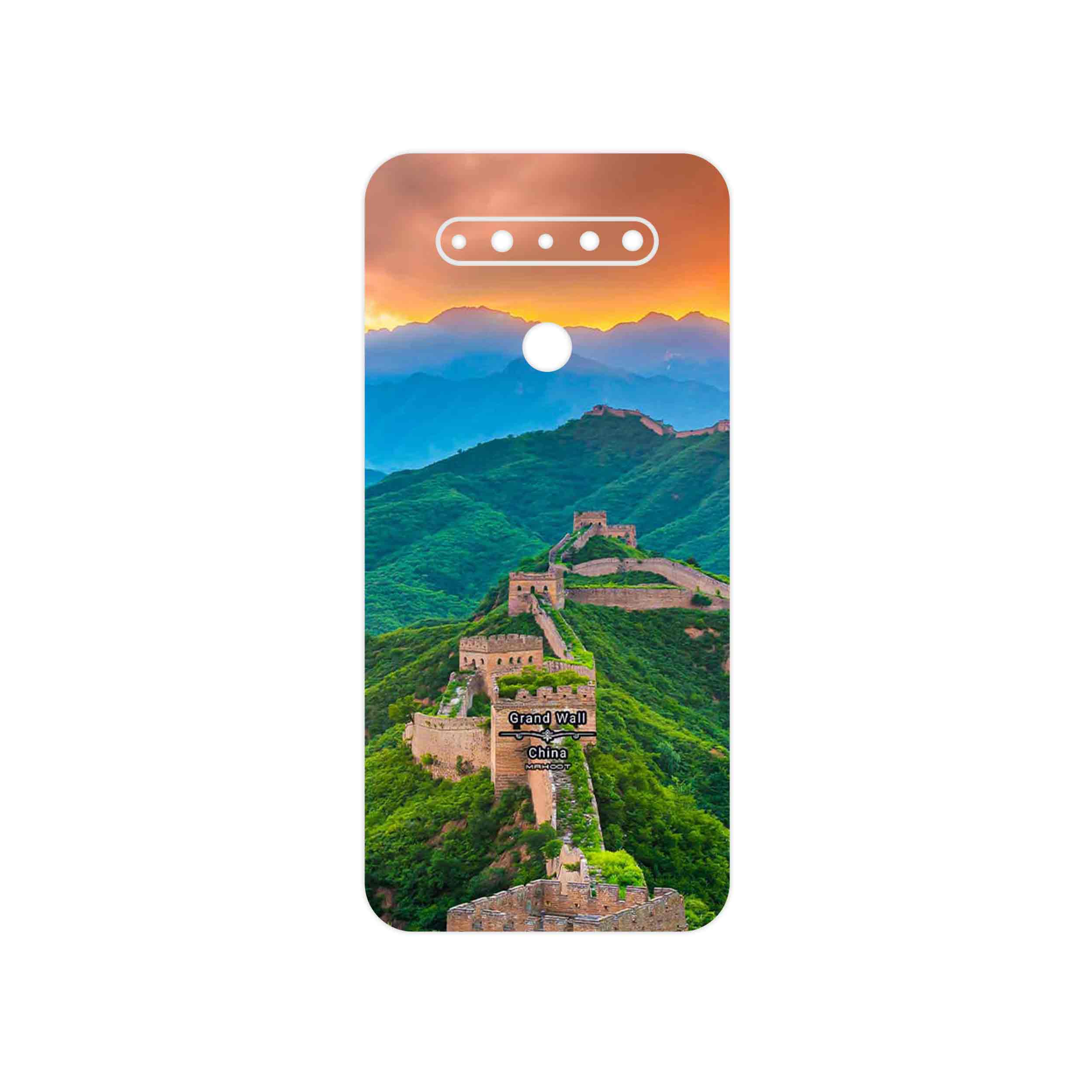 برچسب پوششی ماهوت مدل China Grand Wall مناسب برای گوشی موبایل ال جی K51s