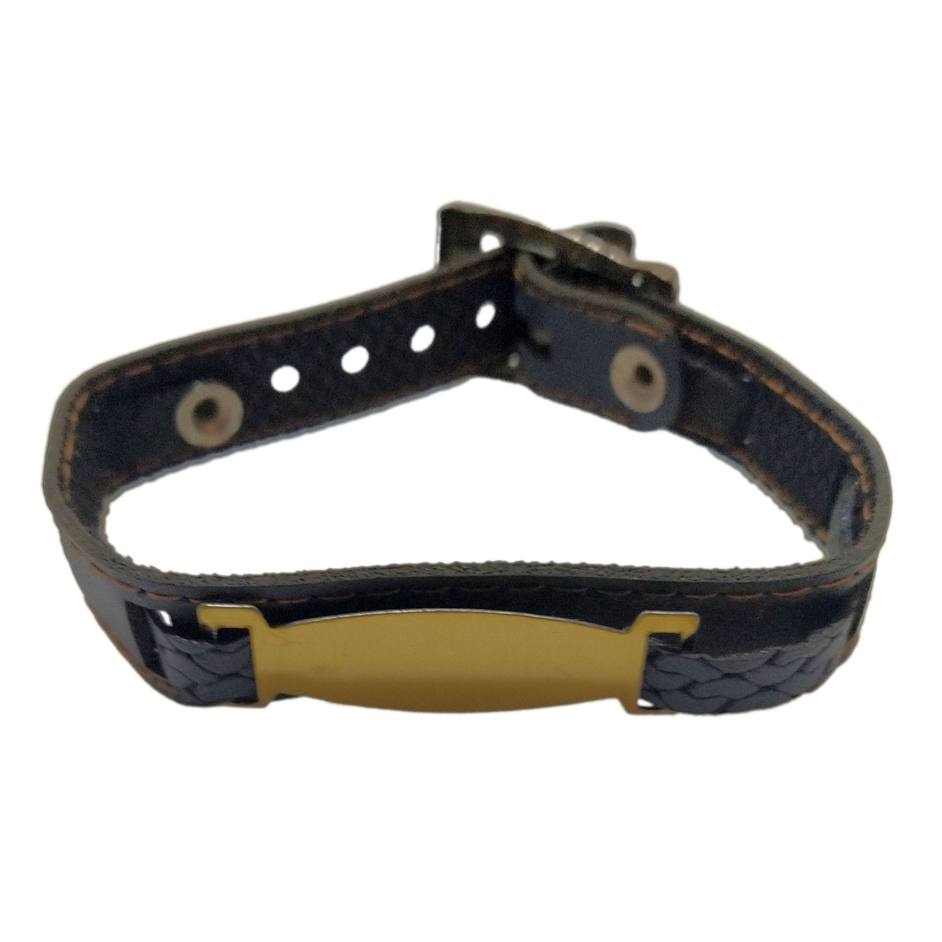 دستبند چرمی قابل حکاکی سلین کالا