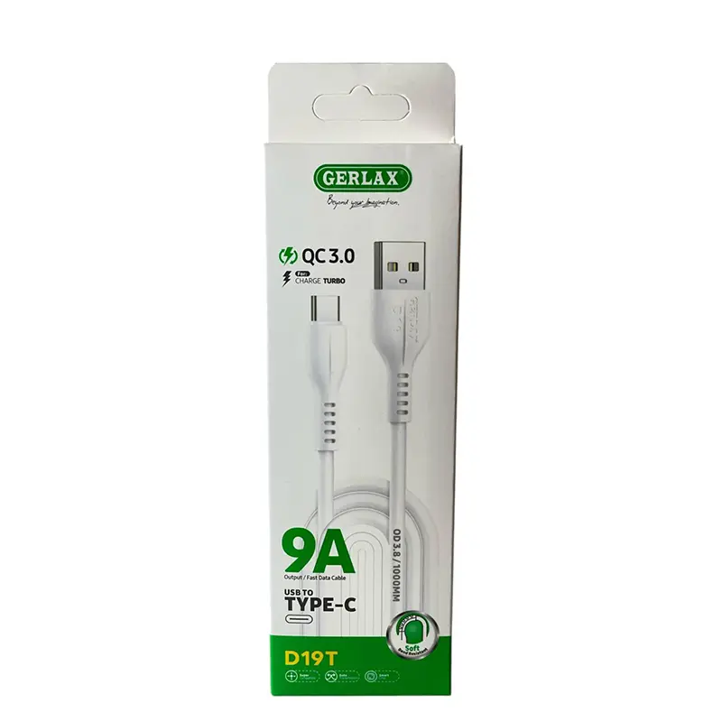 کابل فست شارژ 60وات GERLAX مدل D19T