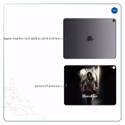 برچسب پوششی ماهوت مدل Prince of Persia مناسب برای تبلت اپل iPad Pro 12.9 (GEN 3) 2018 A1876