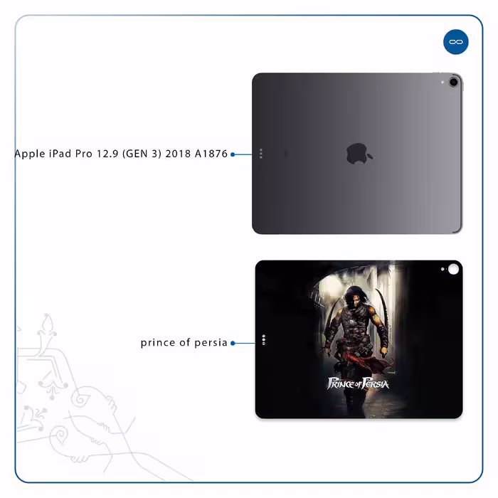 برچسب پوششی ماهوت مدل Prince of Persia مناسب برای تبلت اپل iPad Pro 12.9 (GEN 3) 2018 A1876