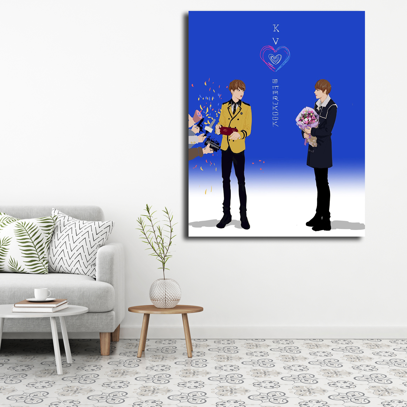 تابلو شاسی مدل taekook fanart کد 15