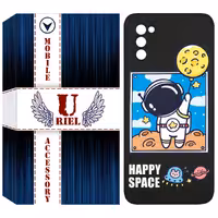 کاور یوریل مدل KSH کد 7 طرح فضانورد مناسب برای گوشی موبایل سامسونگ Galaxy A02S