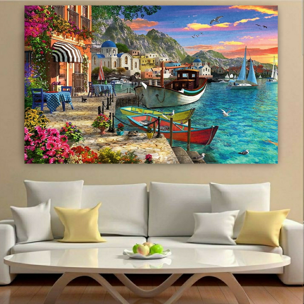  تابلو بوم طرح طبیعت دریا مدل PO146