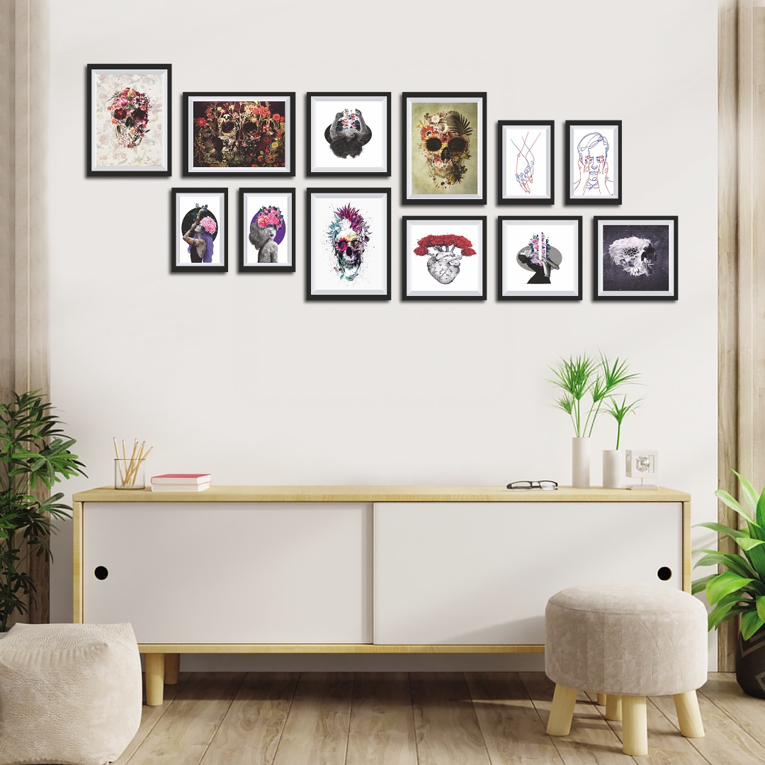 تابلو دکوراتیو مدل DKJ-14 مجموعه 12 عددی