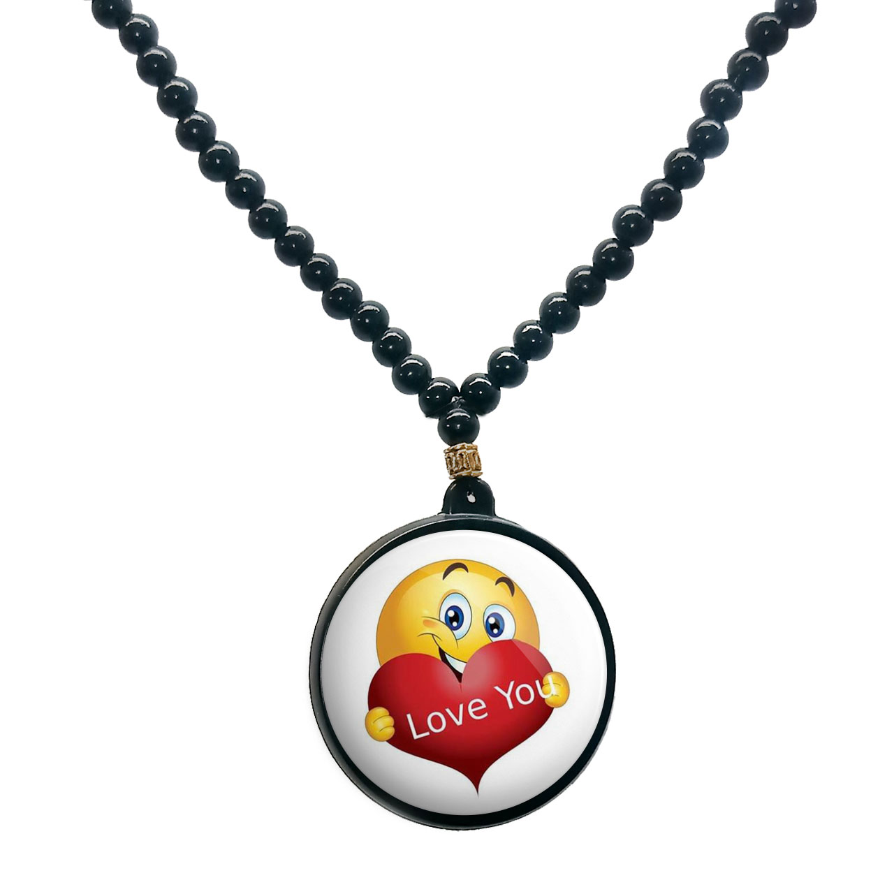 گردنبند پرمانه طرح عاشقانه کد pmd.5658 مدل دو طرفه