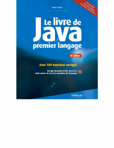 خرید و دانلود نسخه کامل کتاب Le livre de Java premier langage : Avec 109 exercices corrigés
