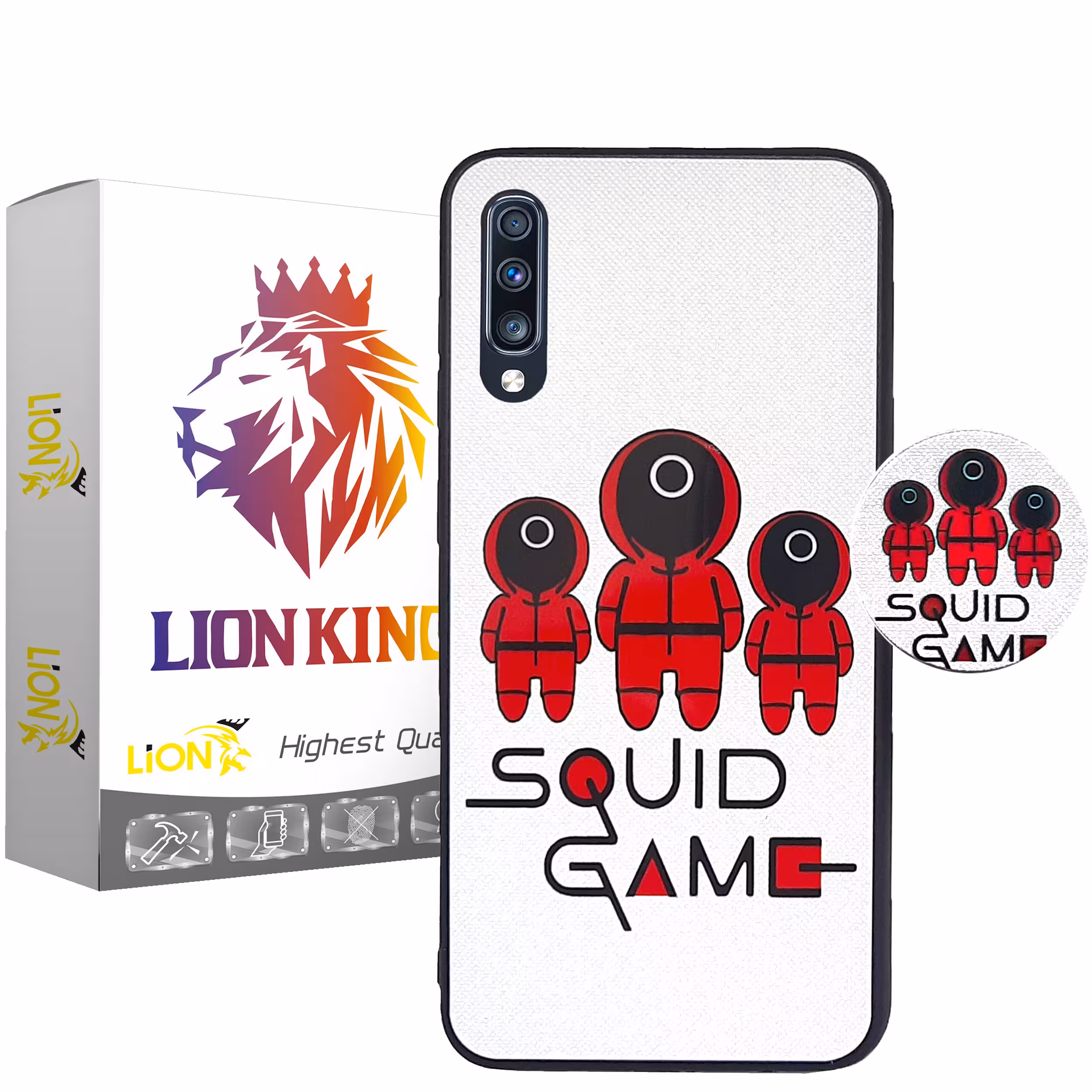 کاور لاین کینگ مدل SG مناسب برای گوشی موبایل سامسونگ Galaxy A50 A50s A30s به همراه پایه نگهدارنده