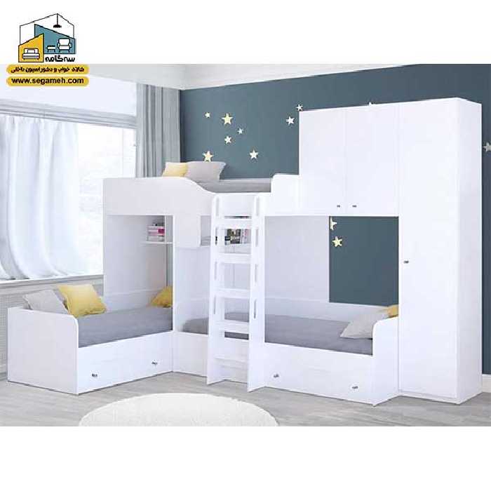 تخت خواب دو طبقه سه نفره BTDP130