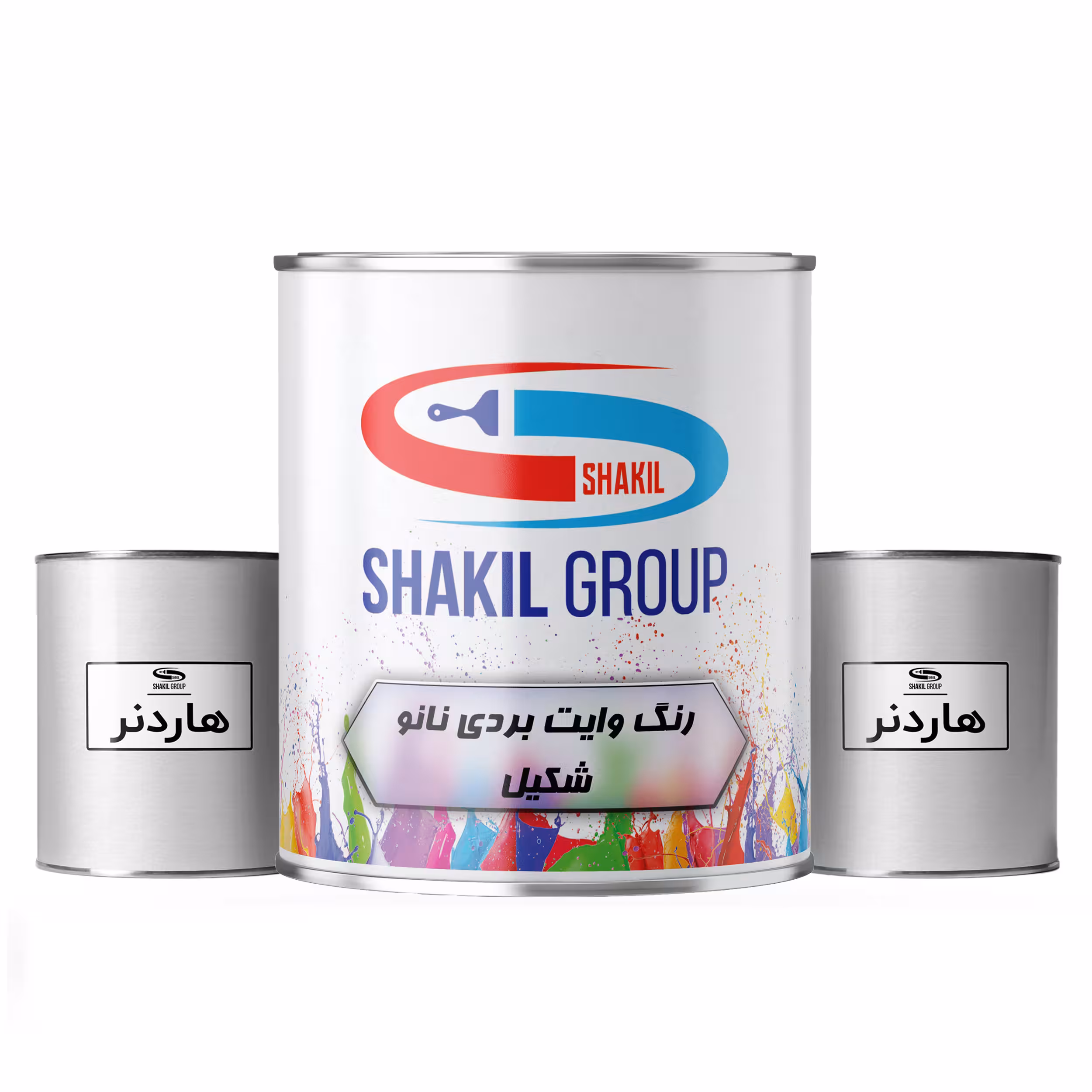 رنگ وایت بردی سفید شکیل مدل  W1 وزن 1.4 کیلوگرم به همراه هاردنر